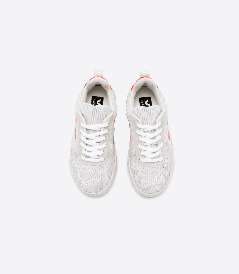 Veja Sneakers Copii - V-10 Malha - Albi/Portocalii - 4367801-TF